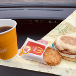 マクドナルド - 料理写真:エッグマックマフィンセット＝400円