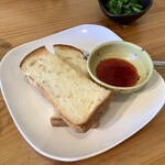 ジャム cafe 可鈴 - 【週替わりランチ】娘はパンで。今日のジャムは苺でした(^^)