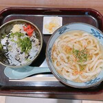 宮武讃岐製麺所 - しらすご飯とうどん