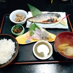 海鮮どんぶり亭 - トロさば大洗漁師焼き定食