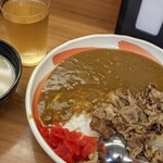 丼太郎 - アッサリたっぷり牛カレー 並(盛)☆