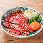 《Dish No. 3》Specially selected rare Steak Yukke style