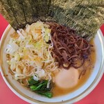 ラーメン濱野家 - ②2022/2/9ラーメン(並)＋のり･きくらげ･薬味ねぎ増し