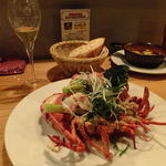 オレンジ - (*´艸`*)♪活オマールエビのロースト1尾：2480円（’13.02月にて)