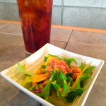 ビストロ今 - ・ミニサラダ・アイスコーヒー
