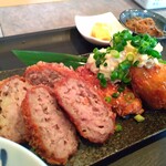 ビストロ今 - ■黒豚メンチカツ&チキン南蛮定食