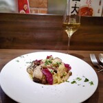 創作イタリアン Gemelli - 牡蠣と白菜、シメジのオイルソーススパゲッティーニ♪
