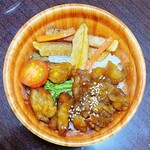 穂農花 - カリカリてり豚丼（500円）