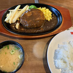 Nikuno Manze - 万世キングハンバーグランチ(ライス+豚汁付)