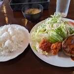 Aoki - Aランチ「ハンバーグと魚のフライ」