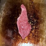 オカダ食品株式会社 - 和牛極上ステーキ肉 イチボ 150g 焼き焼き風景