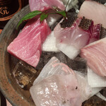 めしの助 - 黒むつ、いさき、ひげたら、生本まぐろ(トロ)