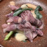 めしの助 - わけぎと蛍いかのぬた和え