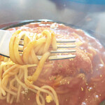 スパゲッティハウス シェフ - 湯気加工なし。カメラが曇ります。