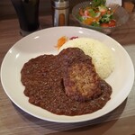 Cafe de Spice - ビーフカレー(牛すじ煮カレー)&牛ハンバーグ