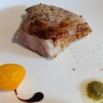 （h）etta - プラチナポーク　金柑　ふきのとうのペースト