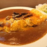 たしろ食堂 - 大人気「オムライスカレー」サラダ付き