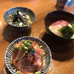 寿製麺 よしかわ - 3種のどんぶり