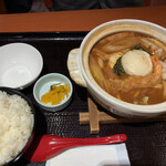 和食さと - 全部のせ味噌煮込みうどん定食