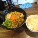 肉玉そば おとど - 肉玉そば(ライス付) 900円(税込) 