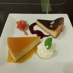 cafe R+ - クリームチーズプディングとチーズケーキ