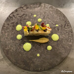 カーサ・デル・チーボ - 栗蟹とﾎﾜｲﾄｱｽﾊﾟﾗのｲﾝｻﾗｰﾀ ｷﾞｬﾋﾞｱ添え