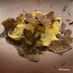 カーサ・デル・チーボ - 鴨とﾄﾘｭﾌのﾄﾙﾃｯﾘに仕上げに黒ﾄﾘｭﾌ