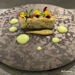 カーサ・デル・チーボ - 栗蟹とﾎﾜｲﾄｱｽﾊﾟﾗのｲﾝｻﾗｰﾀ ｷﾞｬﾋﾞｱ添え