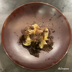 カーサ・デル・チーボ - 鴨とﾄﾘｭﾌのﾄﾙﾃｯﾘに仕上げに黒ﾄﾘｭﾌ