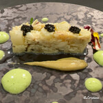 カーサ・デル・チーボ - 栗蟹とﾎﾜｲﾄｱｽﾊﾟﾗのｲﾝｻﾗｰﾀ ｷﾞｬﾋﾞｱ添え