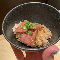 最飛び飛騨牛 しゃぶすき家 馬喰一代 名古屋WEST - 二杯目は薬味と