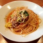 イタリア食堂 ILmano - パスタランチのパスタ。この日はイノシシとキャベツのパスタ。いい具合のアルデンテでソースも美味しい。