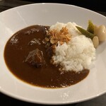 Lunch European beef curry