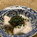 宮坂 - 八寸：河豚の白子。クリーミーで最高に美味しい。