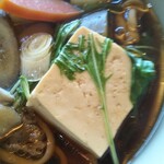 ふじ庄 - アクセントの湯豆腐