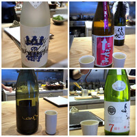 うわのそら - 日本酒は4種類頂きました。どれも好みのテイスト。それぞれグラス130mlの価格です。 ◎今宵のごりおし酒「たかちよ（660円×2：税込） ◎裏ちえびじん（770円：税込） ◎よこやま（770円：税込） ◎山の壽（770円：税込）