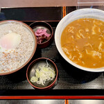 長生庵 - 「しらす丼とカレーそばセット」(1750円)です