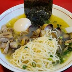 麺屋 千鶏 - 鶏塩しじみ中華そば+味玉 の麺