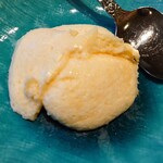 亀喜寿司 - 浦霞　大吟醸「白鳥」の酒粕のムース