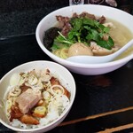 塩そば専門店 桑ばら - チャーマヨ丼＋牛テールの塩