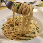 オステリア・ろじえ - ボラのからすみのパスタ1,350円。濃すぎない絶妙な味付けがとにかく美味しい。からすみというと塩辛イメージですが、非常に上品です