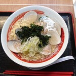 大山田パーキングエリア（上り線）スナックコーナー - 蛤あおさ塩ラーメン(950円)