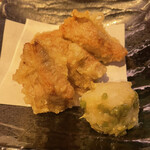 Ginza Ippashi - これが漬けマグロの天ぷら。美味しい！