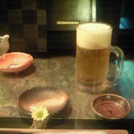 若鳥 - とりあえずビール\500。