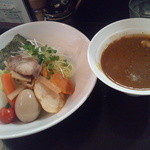 麺屋 波 - カレーつけ麺880円