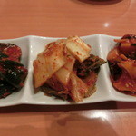 キムチの盛り合わせ