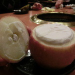 炭火焼肉徳重 - リンゴシャーベット