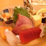 川崎市民食堂魚金-西 - ブツ盛り お刺身美味しい！