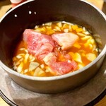 Kushidori - 釜飯は固形燃料でお席で炊くスタイル