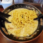 北海道らーめん ひむろ 柏店 - 麺の具合